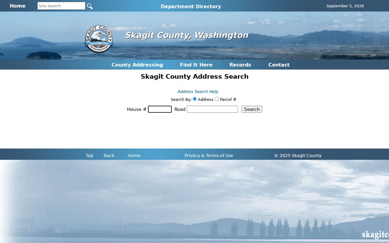 Skagit County address search used for the Mount Vernon ZIP code directory